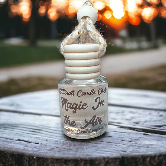 Magic In the Air Scented Hanging Car Oil Diffuser Freshener Glass Bottle